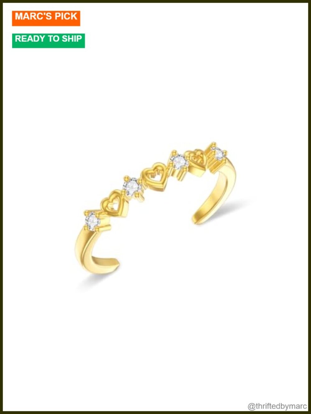 10K Gold Adjustable Open Toe Ring Women CZ Leaf Moonstone Toe Ring